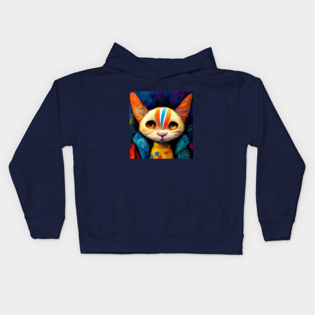 Cat Lover Kids Hoodie by mailsoncello